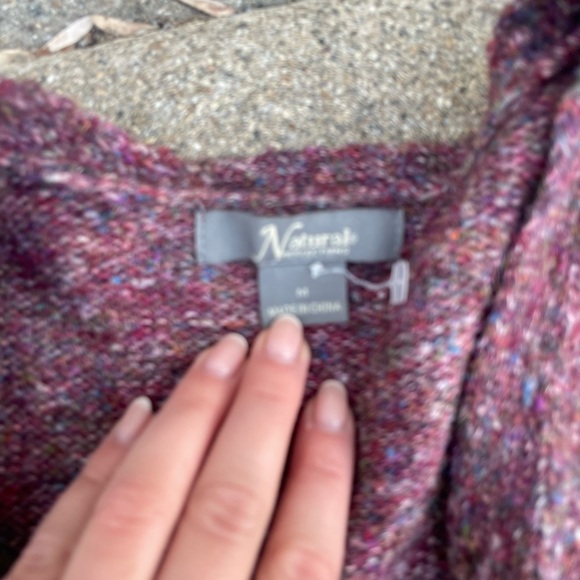 Natural reflections purple cardigan - Picture 7 of 8